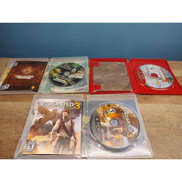 LOT 3 PLAYSTATION 3 UNCHARTED GAME‎ WITH MANUAL TESTED FAST SHIPPING - Picture 3 of 3